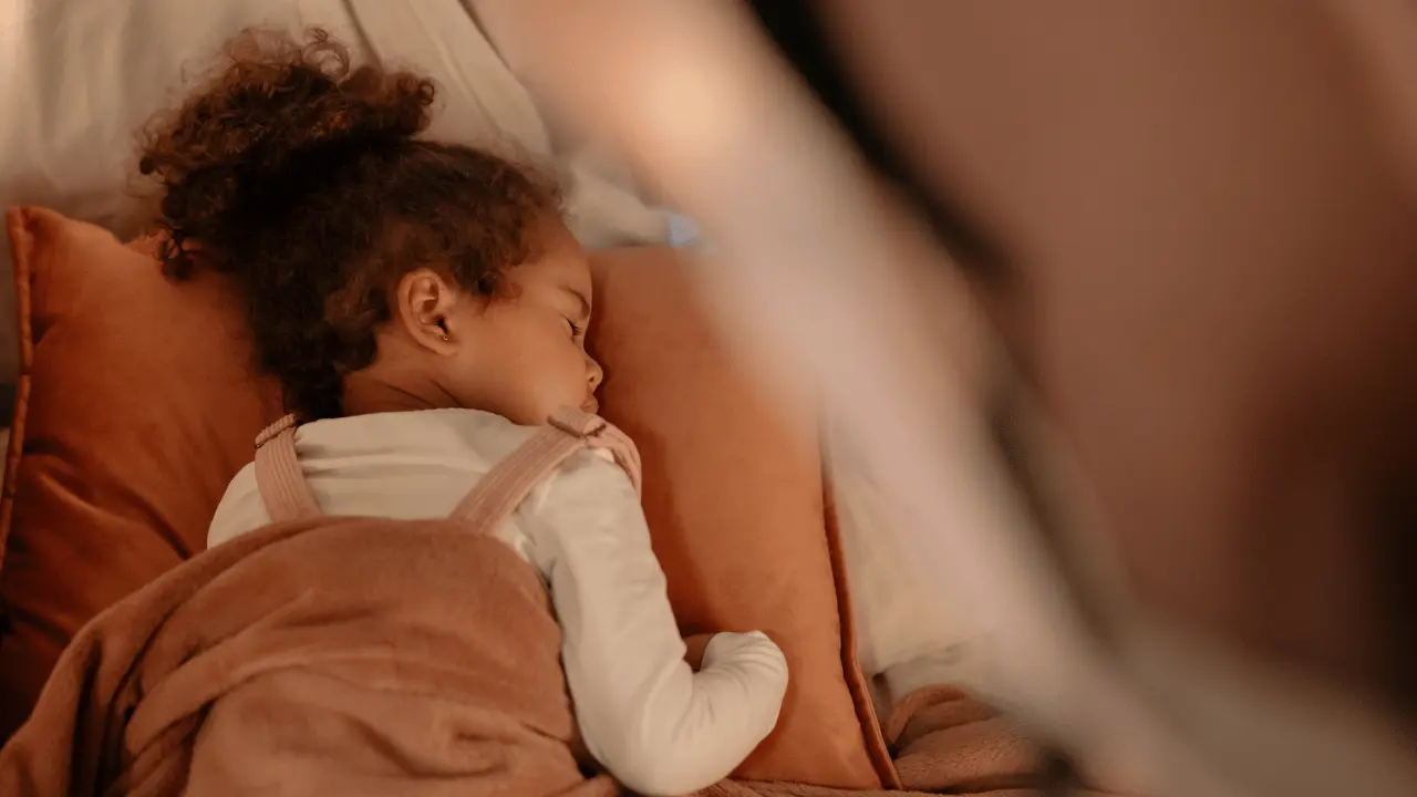 Toddler sleeping peacefully
