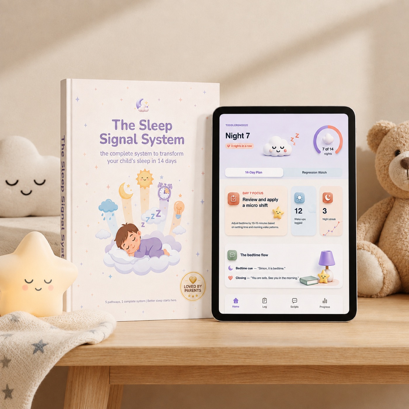 The Sleep Signal System guide and ToddlerSnooze app